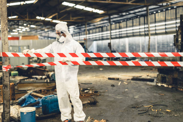 Professional Biohazard technician working in Candler, NC